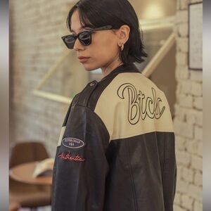Bittercells eco leather racing jacket
